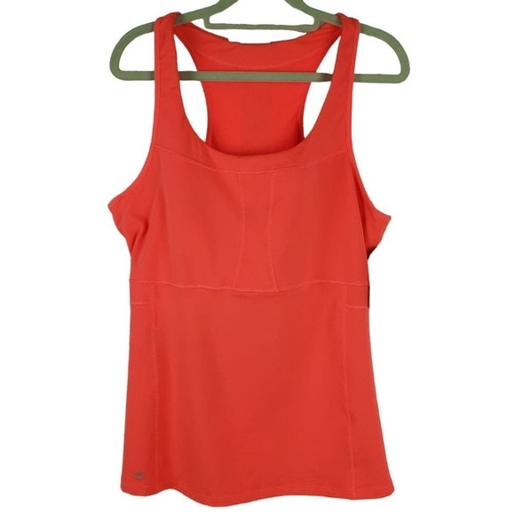 Athleta PR Tank 2 Ember Orange Outdoor Athletic Tank Top Size 2X Plus NEW - Picture 1 of 12